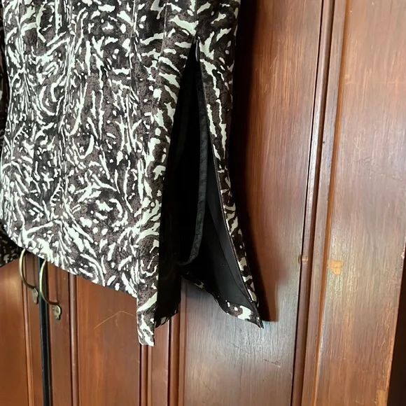 Kasper Vintage 2 Piece Set Blazer And Tank Top Brown & Cream Set 10P - Picture 7 of 14